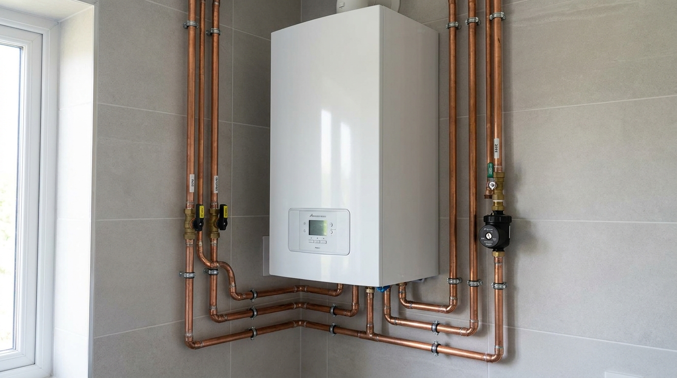 A boiler installed by Miran Plumbing and Heating